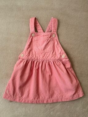 Ralph Lauren Baby Girl's Cotton Corduroy Overall Dress Size 9 Months